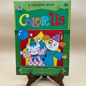 Vintage 1969 Merrigold Press Color Us Coloring Book Kids Retro 1303-21 Unused